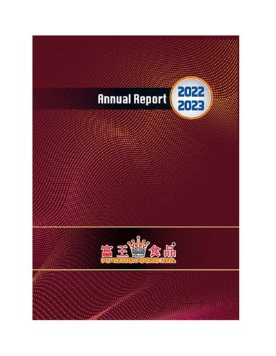 Fu-Wang Foods Ltd 2023 Annual Report