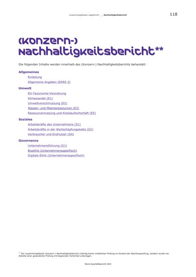 Merck KGaA 2025 Sustainability Report