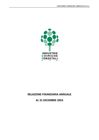 Industrie Chimiche Forestali SpA 2024 Annual Financial Report